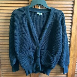 Small Black Cardigan Sweater